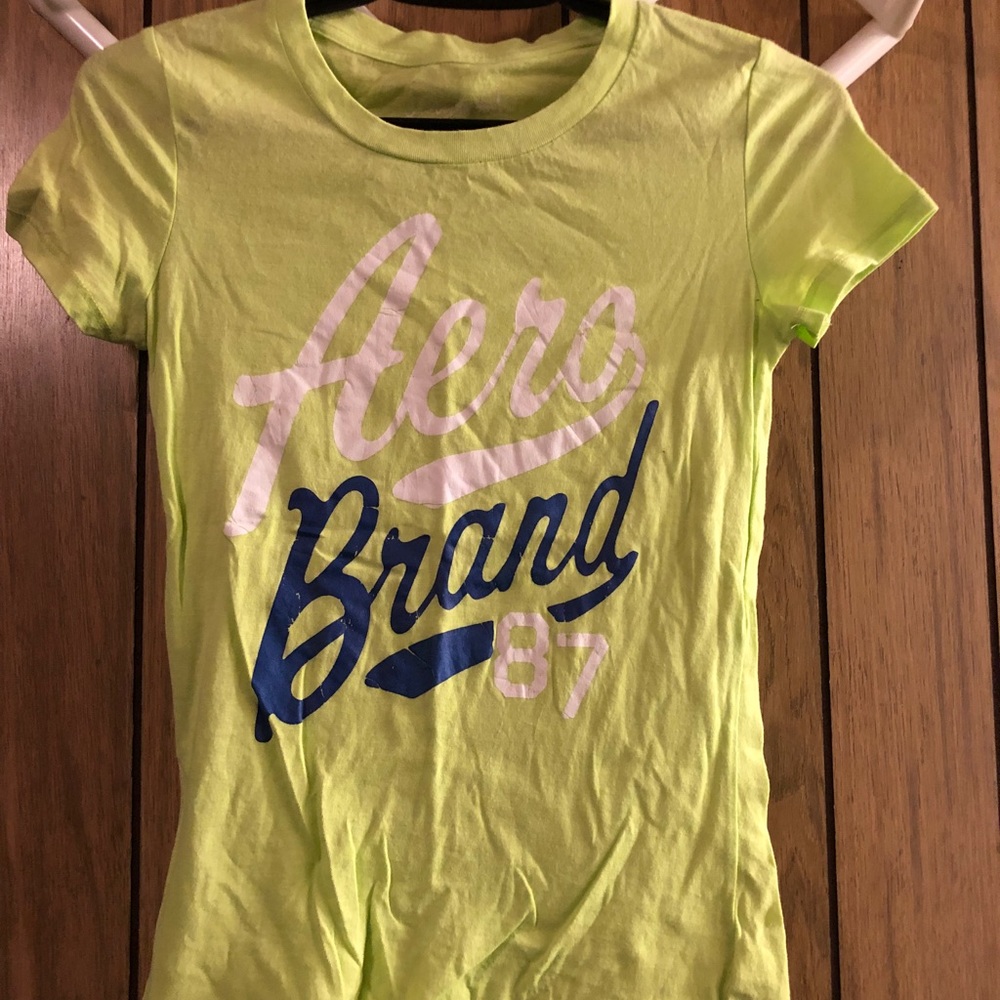 AEROPOSTALE LIME GREEN T-SHIRT